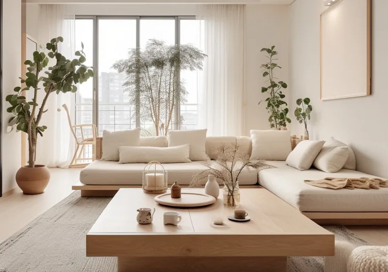 Phối cảnh Modern Minimal sáng với đường nét gọn và ít chi tiết